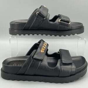NEW Guess Women’s Fabulon 5 Slip on Sandals Black Size 7M